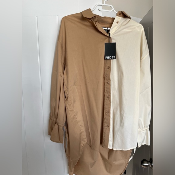 Pieces oversize button down XS NWT - Picture 5 of 6
